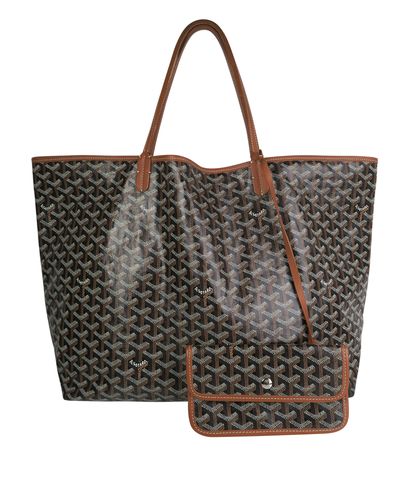 Saint Louis GM Tote, £1,150, Handbags, Black, Canvas, Front view